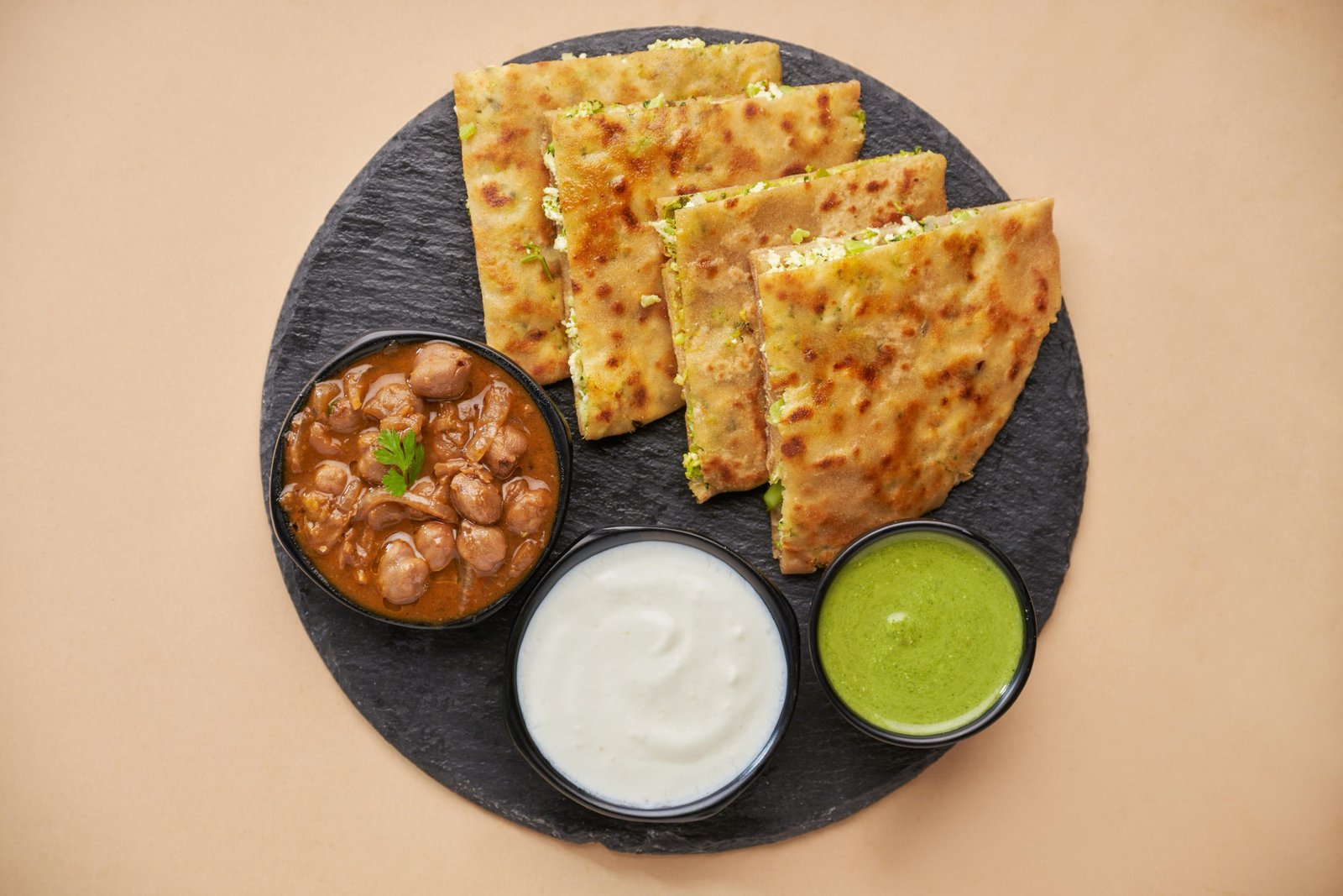 Double Protein Broccoli Paneer Paratha